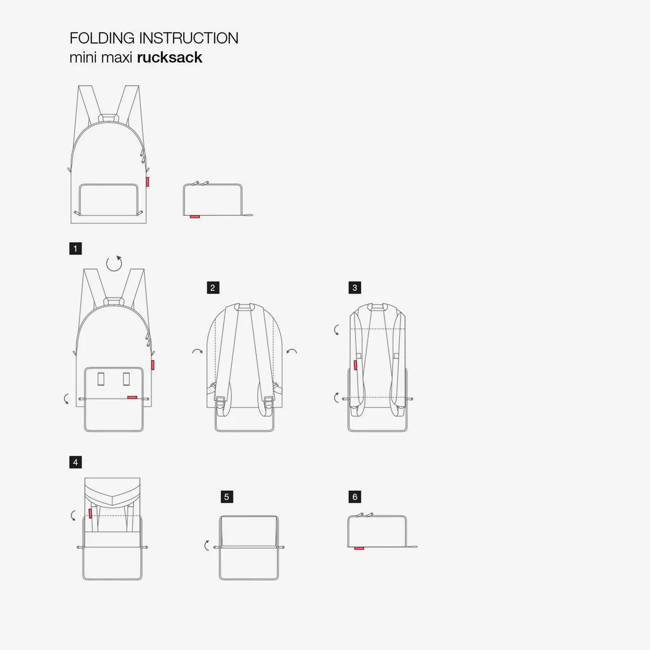 mini maxi rucksack