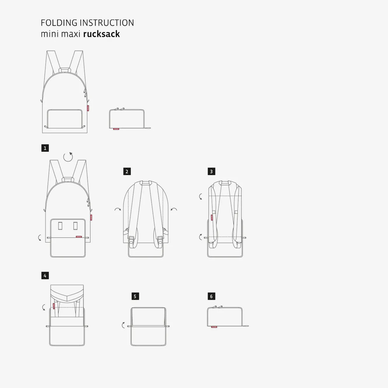 mini maxi rucksack